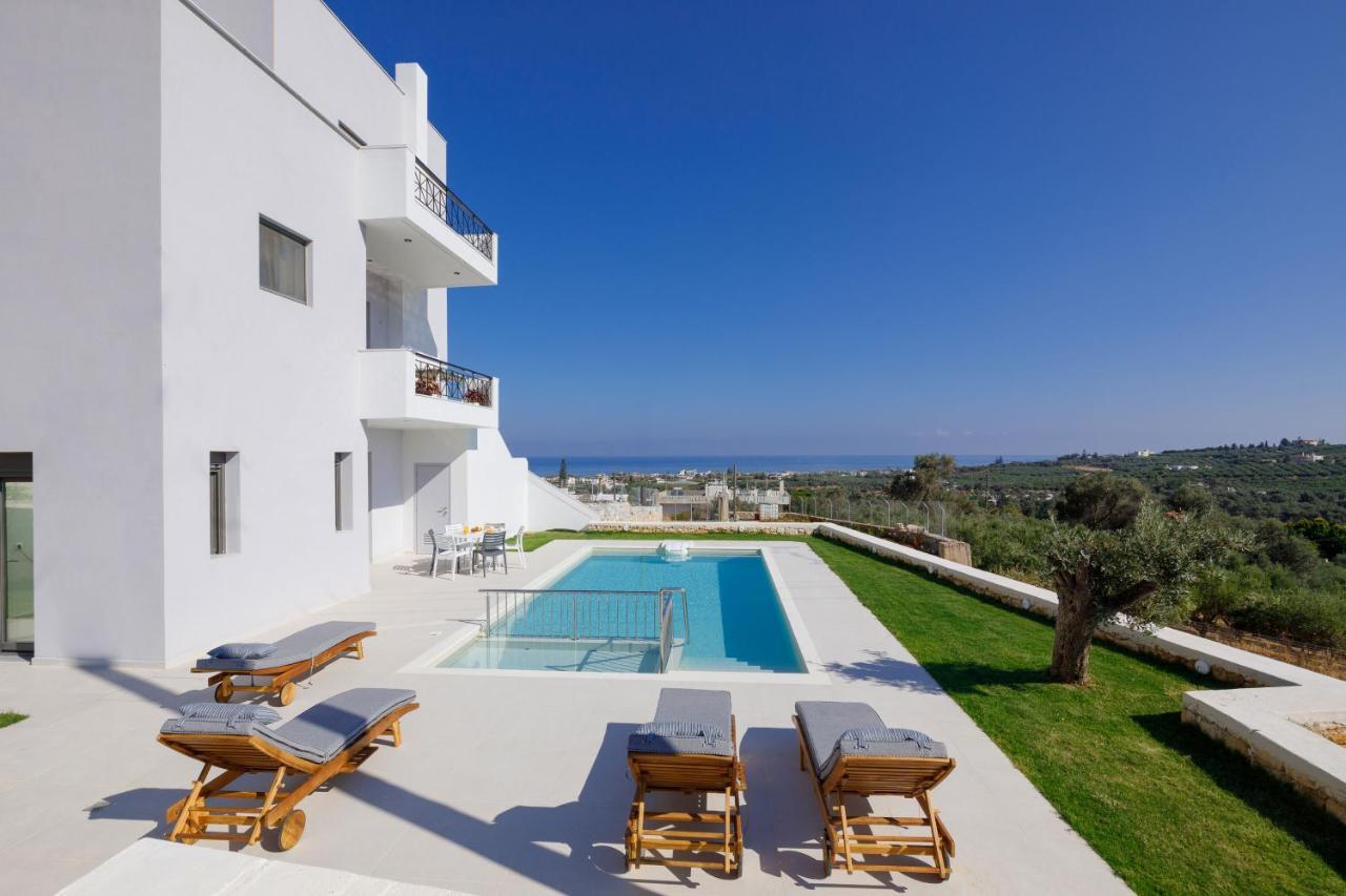 Apartment Tilio - New Apartment With Private Pool 1400M From The Beach Rethymno  ภายนอก รูปภาพ
