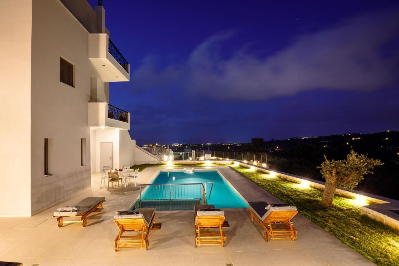 Apartment Tilio - New Apartment With Private Pool 1400M From The Beach Rethymno  ภายนอก รูปภาพ